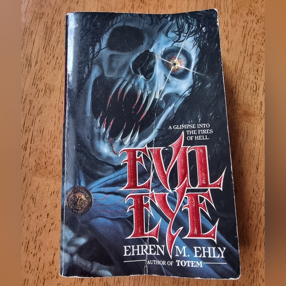 Evil Eye Horror Book by Ehren M. Ehly Vtg 1989